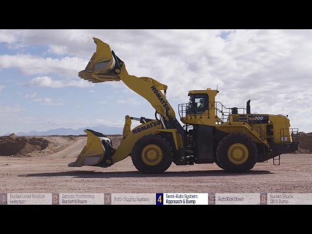 Komatsu WA900-8 work equipment controls