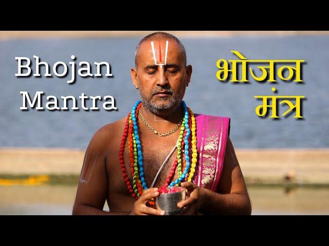 Bhojanam Mantra | Food Mantra | भोजन मन्त्र | Sanskrit Mantra | Vedic Sanskrit Hymns