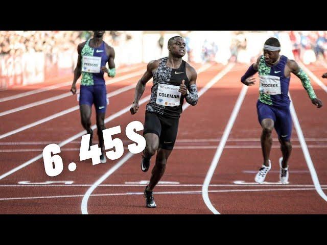 Christian Coleman runs 6.45s at US Indoor Track and field championship 2022!