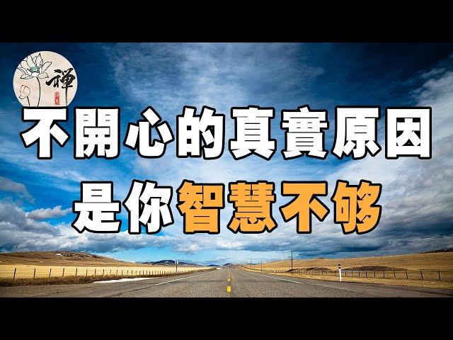 佛禪：你為什麼不開心？真實原因是你智慧不夠，看完醒悟了