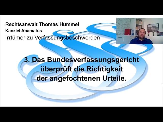 Zehn Irrtümer zu Verfassungsbeschwerden – Kanzlei Abamatus