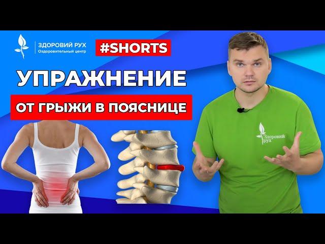 Упражнение от грыжи в пояснице #Shorts