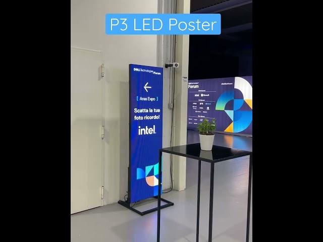 Indoor P3 Slim Digital LED Poster for event management #NSELED