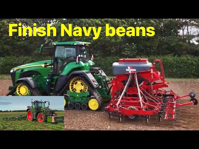 Farm update 364 planting the rest of the Hericot beans, hoeing sugar beet, Cereals layout plan