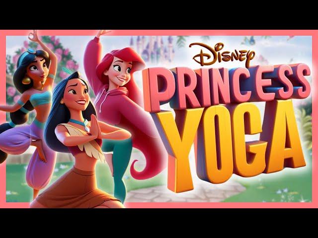 DISNEY PRINCESS YOGA ‍️ calming yoga for kids | Valentine’s day Brain Break | Cosmic GoNoodle