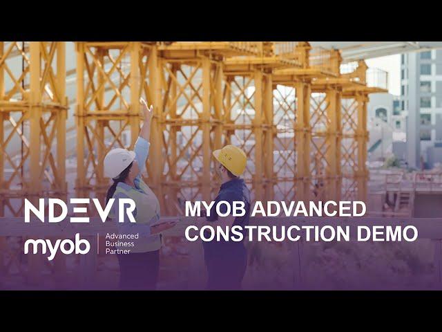 MYOB Acumatica Construction Edition Dashboard Demo