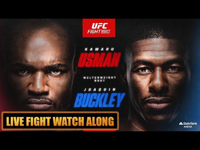 UFC Atlanta Kamaru Usman vs Joaquin Buckley Live Fight Watch Along