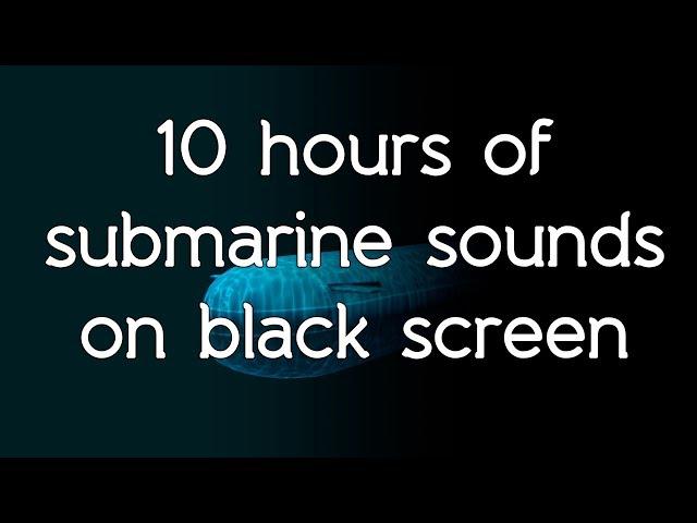  Submarine sonar sounds on black screen dark screen high quality white noise ASMR