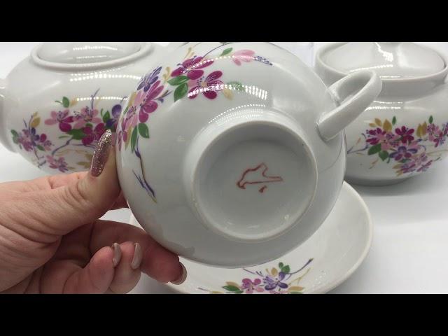 Сервиз Дачный Багульник, Дулевский фарфор видеообзор