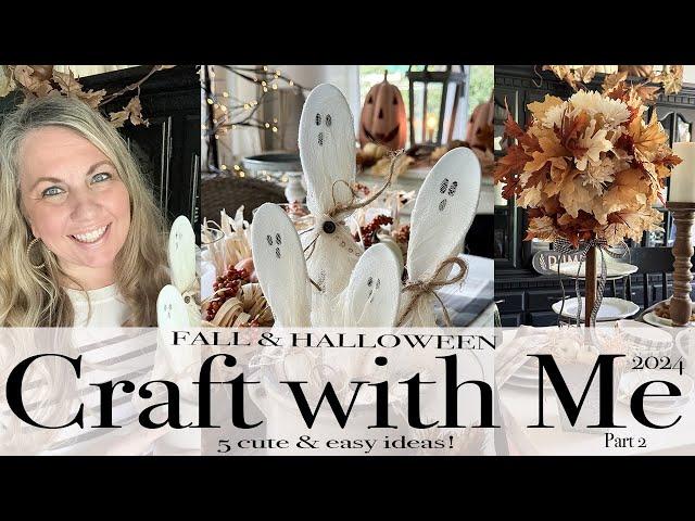 2024 Fall and Halloween Craft with Me | Part 1 | 6 Cute and Easy Ideas