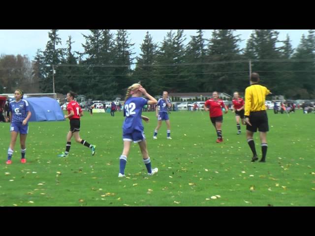 Blackhills FC G'00 - Fall 2014 - Game 10 - Whatcom Rangers - Morgyn's Goal