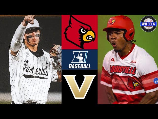 Louisville vs #1 Vanderbilt | Regionals Winners Bracket | 2025 College Baseball Highlights