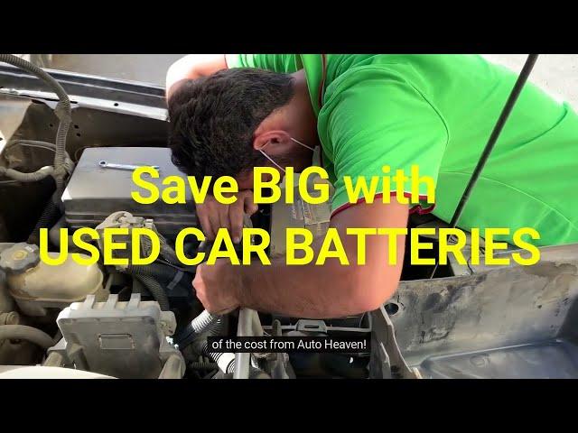 Save Money by Buying Used Car Batteries