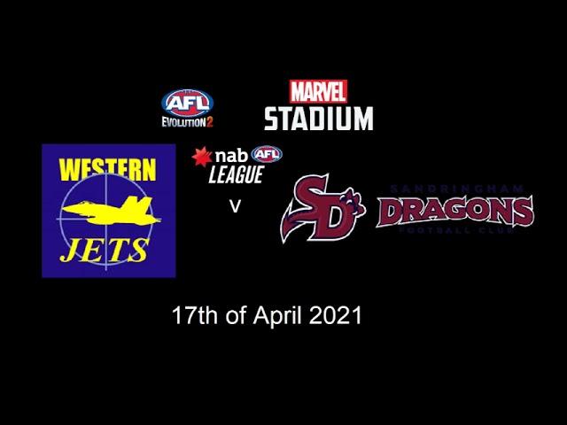 AFL Evolution 2, Nab League Grand Final Western Jets v Sandringham Dragons, April 17 2021