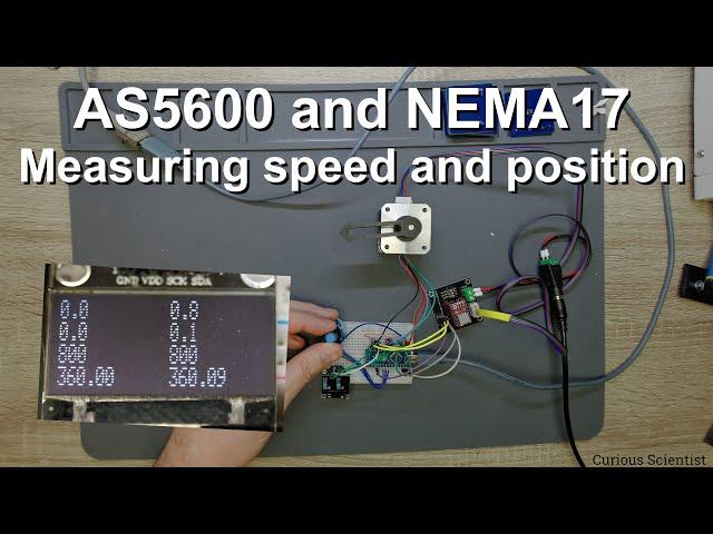 Measuring speed and position using the AS5600 magnetic encoder