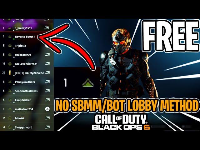 BLACK OPS 6 BOT LOBBY GLITCH | NO SBMM/RerverseBoost/2BOX METHOD