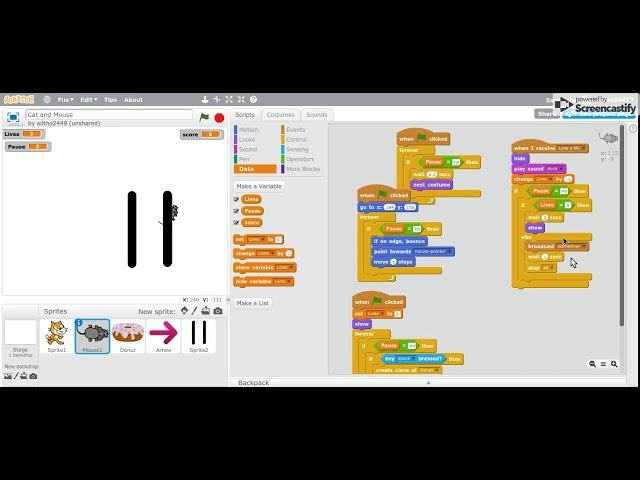 How to Pause on Scratch!