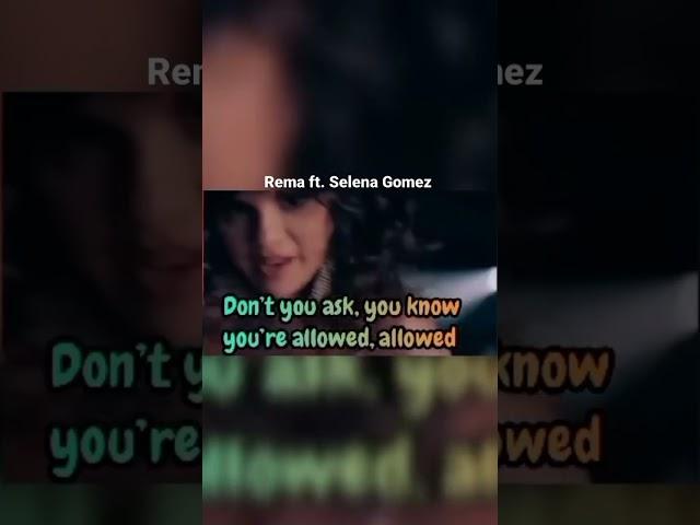 Selena Gomez message to Rema (Calm down)