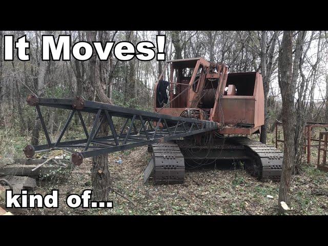 Insley Dragline Crane - Engine Tuning and First Moves in 20 Years! - Part 3