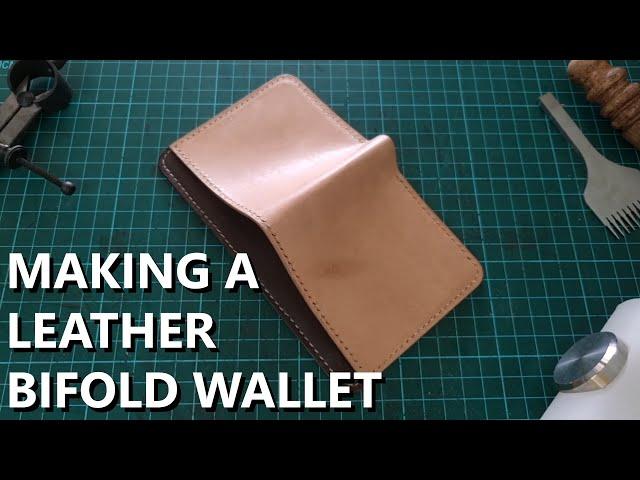 Making a Vegetable Tanned Leather Wallet | Bifold Leather Wallet | Leather Craft