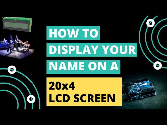 20X4 LCD with I2C tutorial using Arduino uno board