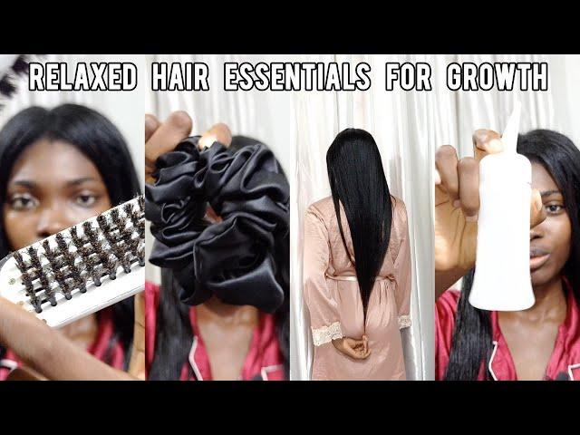 MY HAIR TOOLS AND ACCESSORIES // RELAXED HAIR ESSENTIALS FOR GROWTH