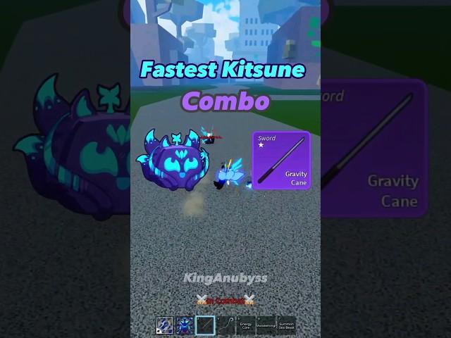 Fastest Kitsune Combo #bloxfruits #roblox #shorts