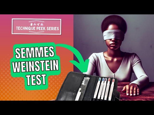 How to administer Semmes-Weinstein Monofilament Test | Technique Peek Series