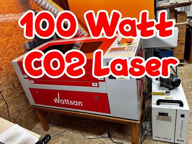 Kraftpaket CO2 Laser Wattsan6040 mit  90-100 Watt Laserleistung