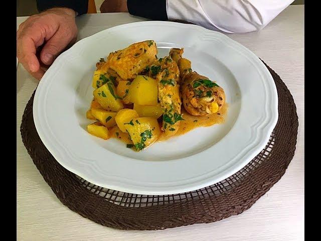 Pollo in umido con Patate - IN PADELLA