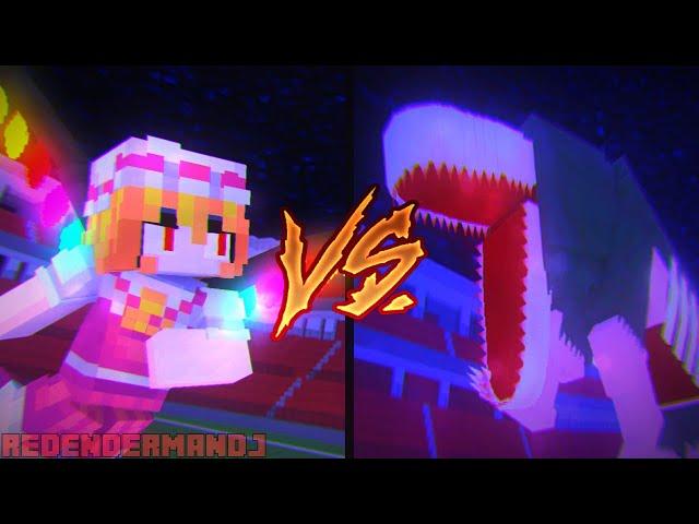 SCP-682 vs Flandre Scarlet - SCP Foundation vs Touhou Project | Minecraft Animation