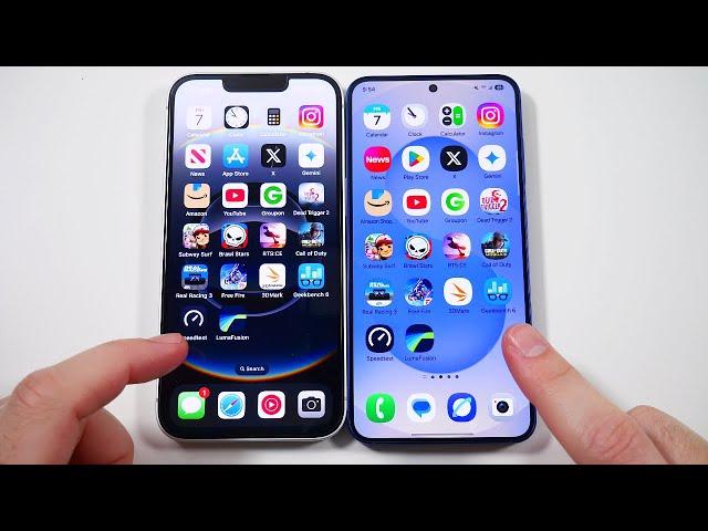 iPhone 16e vs Galaxy S25 Speed Test