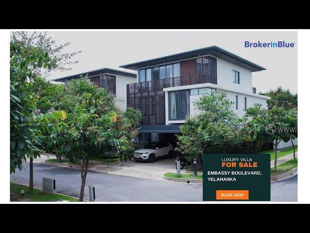 Embassy Boulevard - Ultra Luxury 4 BHK Villa for Sale at Yelahanka, Bangalore | BiB4