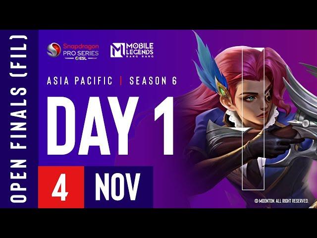  [FIL] AP Mobile Legends: Bang Bang | Snapdragon Mobile Open Finals | Season 6 | Day 1