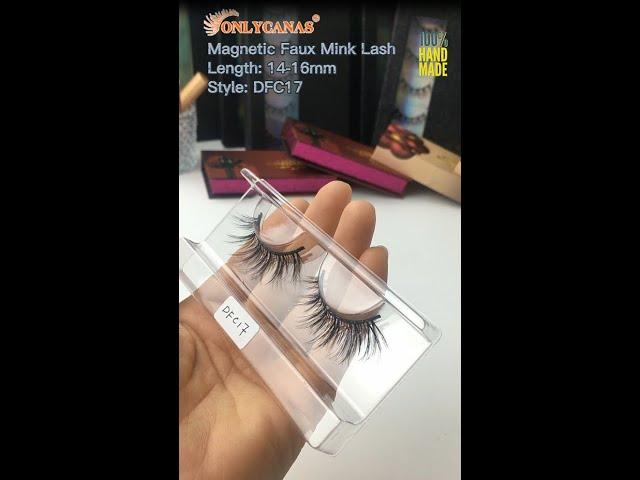 Faux Mink Magnetic Lashes 14-17mm|High-quality Eyelash Manufacturer Vendors Wholesale DFC17 #shorts