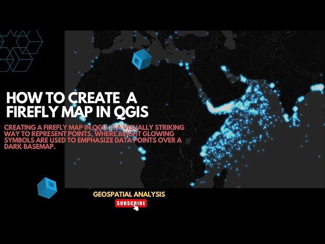 How to create  a firefly map in QGIS