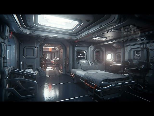 Sci-Fi Outpost Medical Lab. Sci-Fi Ambiance for Sleep, Study, Relaxation