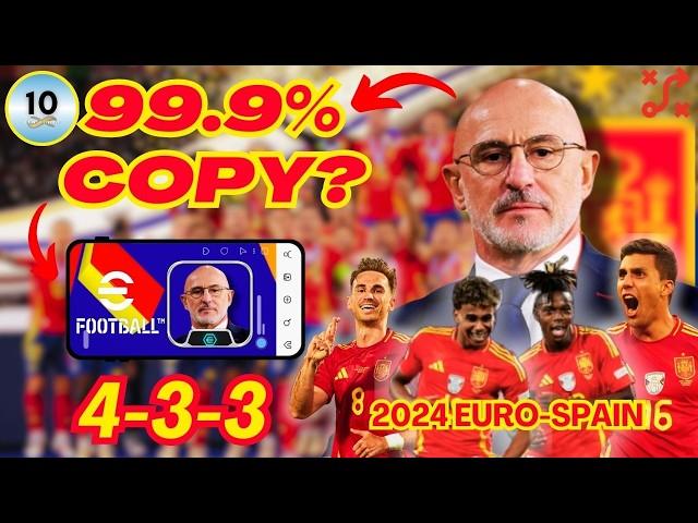 I Cloned DE LA FUENTE'S 2024 SPAIN Tactics in eFootball | Reliving the Glory Ep.12