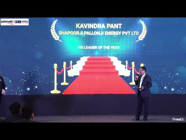 Mr. Kavindra Pant, From Shapoorji Pallonji Energy Has Won HR Leader Of The Year" Award At #ihrsa2023