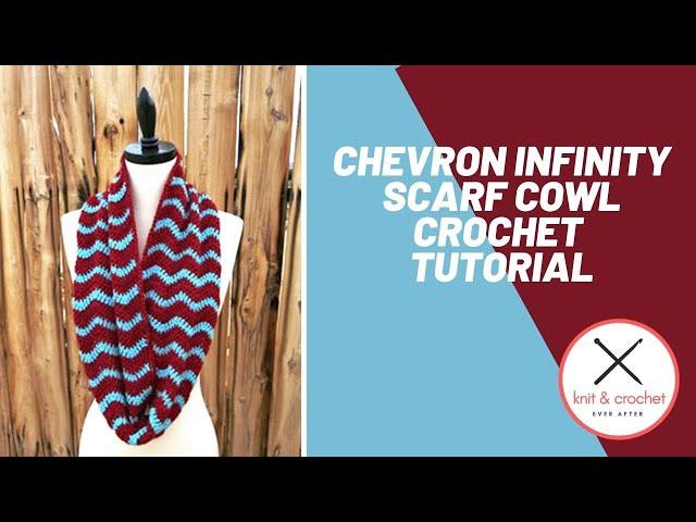 Chevron Infinity Scarf Cowl Free Crochet Pattern Workshop ~ Learn Color Changes in Crochet