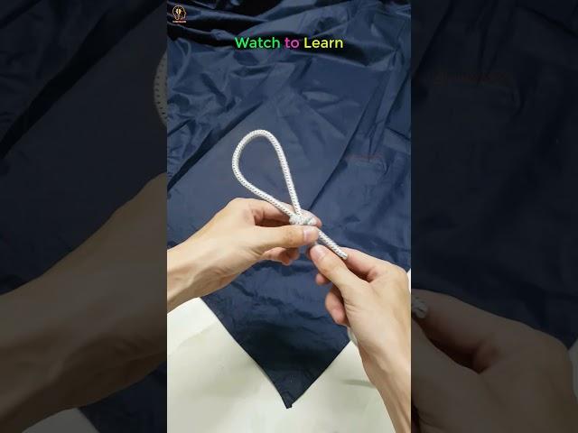 How to tie tarp corner when camping @9DIYCrafts