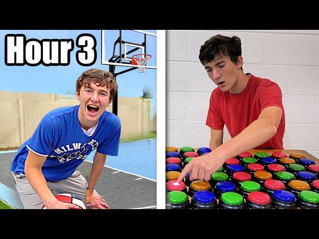 100 Trick Shot Buttons...only ONE lets you WIN!!!