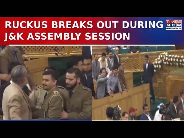 Ruckus Breaks Out Inside J&K Assembly After PDP MLA Reads Pro-Article 370 Resolution, BJP MLAs...