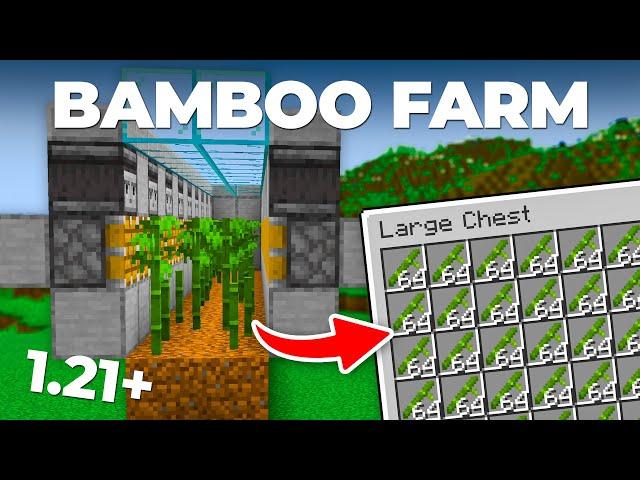 Easy Automatic Bamboo Farm in Minecraft 1.21+ | Minecraft Tutorial