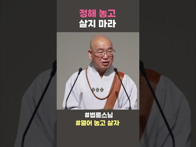 정해놓고 살지마라 #법륜스님 #열어 놓고 살자 #법륜스님쇼츠 #법륜 쇼츠 #정토불교대학