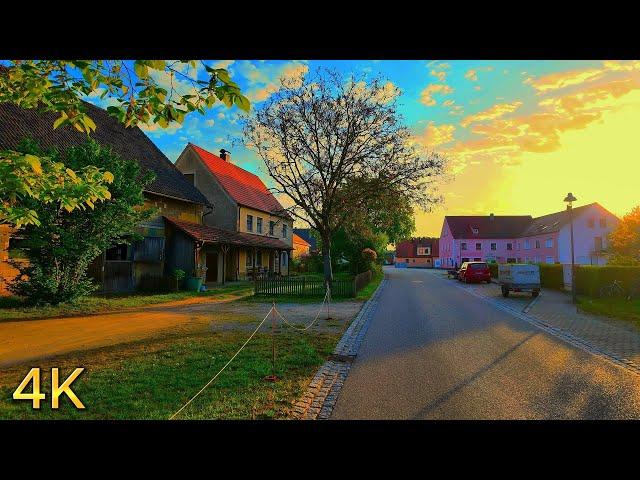 A Breathtaking Sunrise Walk in Polsdorf | German Countryside | 4K Village Walk in Bavaria