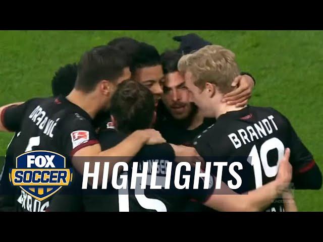 Kevin Volland scores for Bayer Leverkusen | 2016-17 Bundesliga Highlights