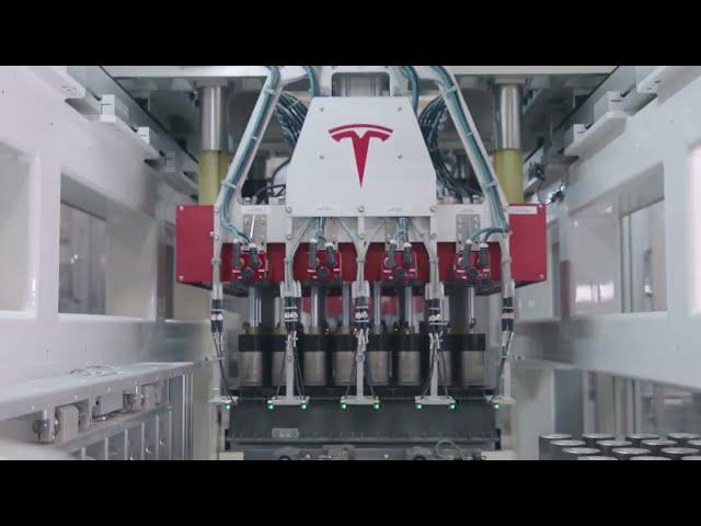 Tesla 4680 Cell Manufacturing line