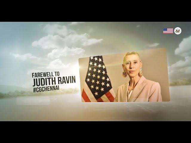 Farewell: Consul General Judith Ravin to depart U.S. Consulate General Chennai soon