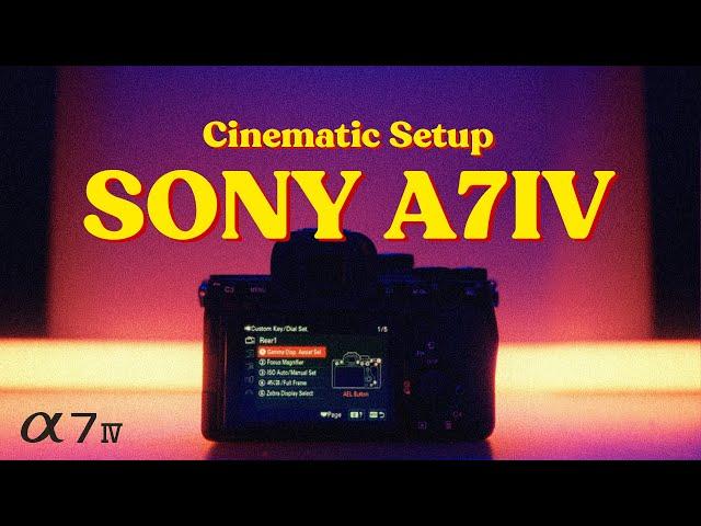 SONY A7IV SETUP - All Cinematic Video Settings & Functions